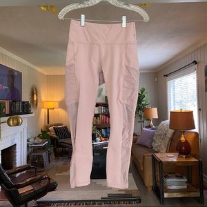 Fabletics Mila High-Waisted Pocket Capri in Mauve